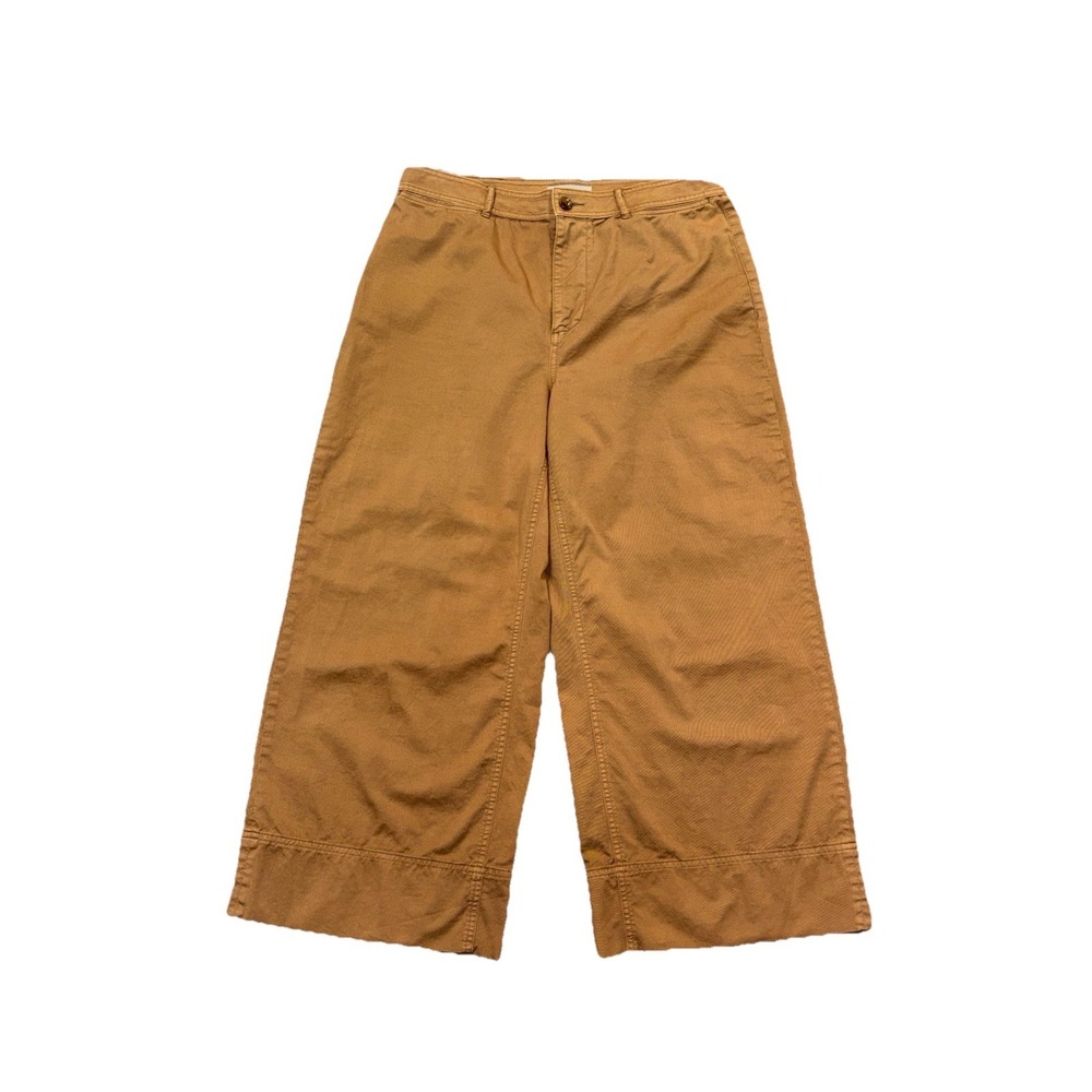 Everlane The Lightweight Wide-Leg Crop Chino Pants Dark Khaki Size 14